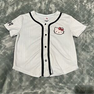 Girls Hello Kitty White Jersey with Black‎ Accents 8
